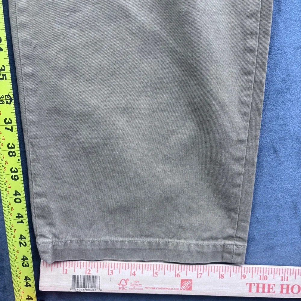 Banana Republic Gavin Chino Khaki Tan Straight Leg Pants Mens 36x34 Cotton Twill
